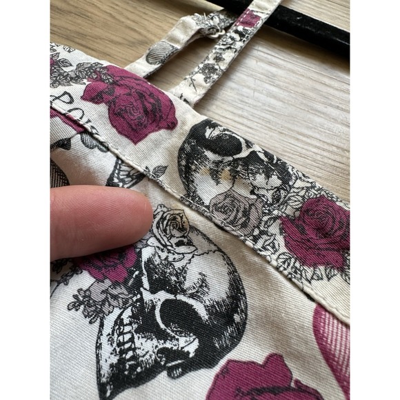 Hell Bunny Love Poison Rockabilly Goth Metal Skull Floral Punk Mini Dress Medium - Picture 6 of 13